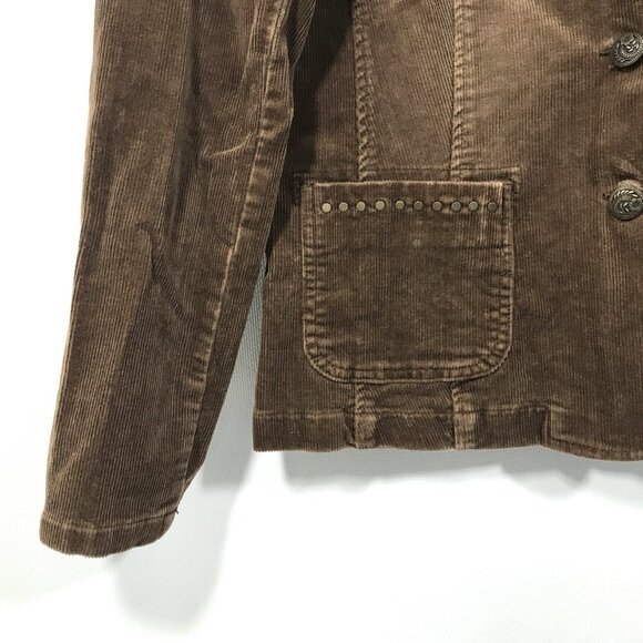 Style & Co Corduroy Blazer Brown Jacket L - Picture 3 of 9